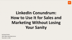 Finding Sanity in Social Selling